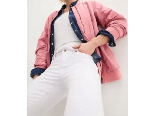 B.P.C jeansy damskie białe ze stretchem 50.