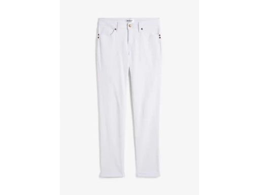 B.P.C jeansy damskie białe ze stretchem 50.