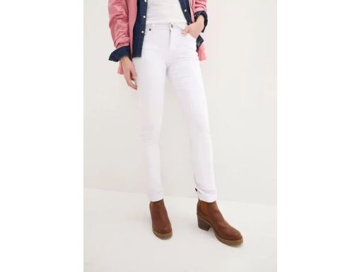 B.P.C jeansy damskie białe ze stretchem 50.