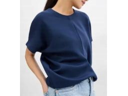 B.P.C granatowa bluzka z zaznaczoną talią oversize ^44/46