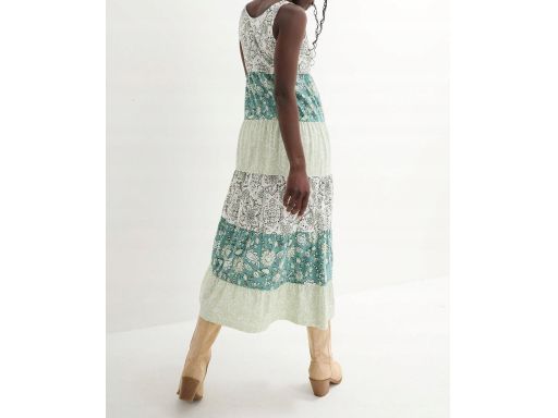 B.P.C sukienka długa we wzory falbany r.40/42