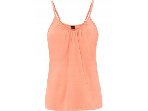 B.P.C top brzoskwiniowy cienkie ramiączka 40/42 .