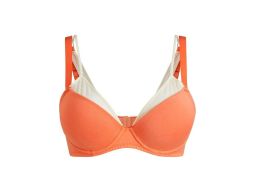 B.P.C biustonosz usztywniany pomarańczowy z siateczką r.90B