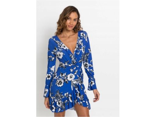 B.P.C sukienka niebieska nadruk r.32/34