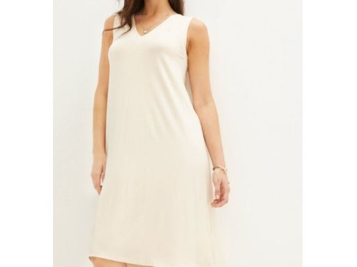 B.P.C beżowa sukienka z wiskozy midi ^36/38