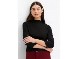 B.P.C bluzka kreszowana czarna 48/50.