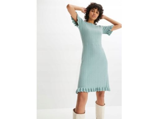 B.P.C sukienka dzianinowa z falbankami ^52/54