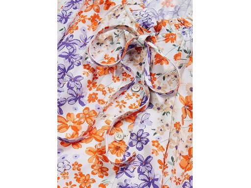 B.P.C bluzka koszulowa w kwiaty z wiskozy kolorowa 44.