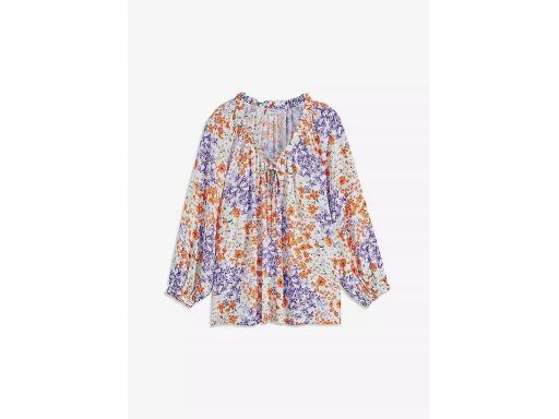 B.P.C bluzka koszulowa w kwiaty z wiskozy kolorowa 44.