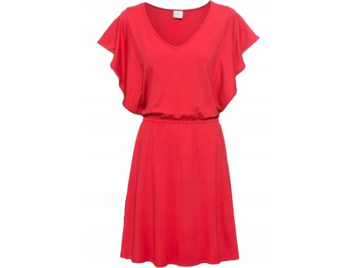 B.P.C sukienka czerwona z dżerseju r.48/50
