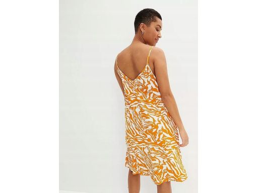 B.P.C sukienka midi na ramiączka z wiskozy 52/54.