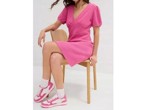 B.P.C sukienka dresowa różowa mini ^48/50