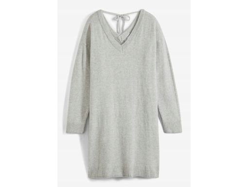 B.P.C dzianinowa sukienka szara w serek ^40/42