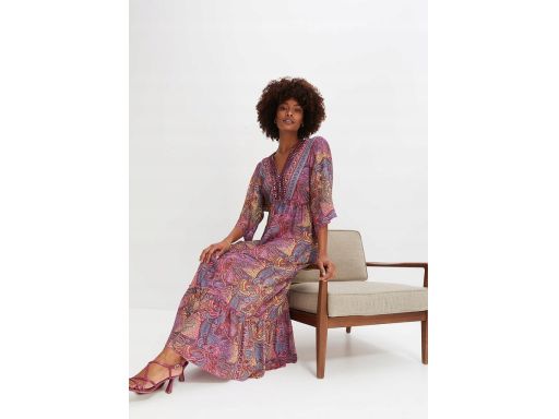 B.P.C długa sukienka wielokorowa ^42