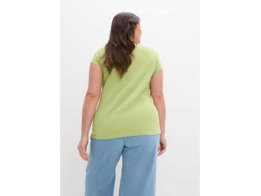 B.P.C t-shirt damski zielony gruszkowy bawełniany ^52/54