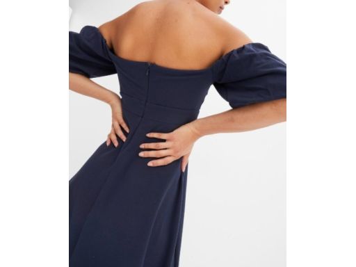 B.P.C sukienka odkryte ramiona granatowa r.42