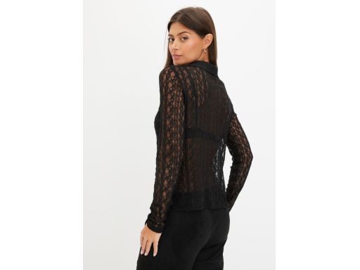 B.P.C bluzka koszulowa czarna koronkowa ^44/46