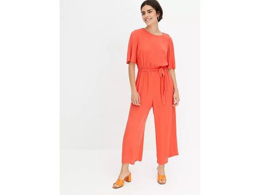 B.P.C kombinezon 7/8 krepowany czerwony 42.