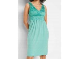 B.P.C sukienka ciążowa szałwiowa z koronką ^48/50