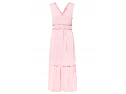 B.P.C sukienka dżersejowa brzoskwiniowo-różana 36/38.