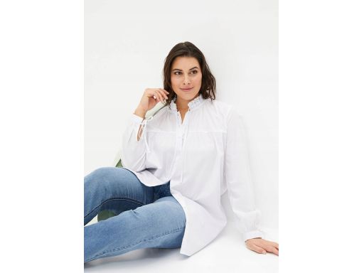 B.P.C bluzka koszulowa szmizjerka biała bawełniana ^40