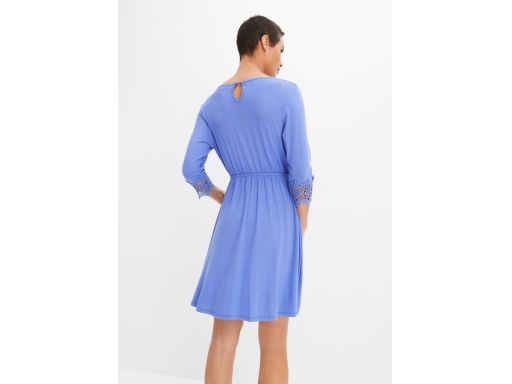 B.P.C sukienka chabrowa z wiskozy z koronką r.48/50