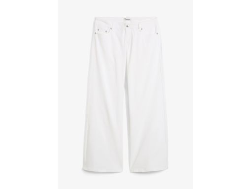 B.P.C jeansy damskie białe szerokie, luźne 44.