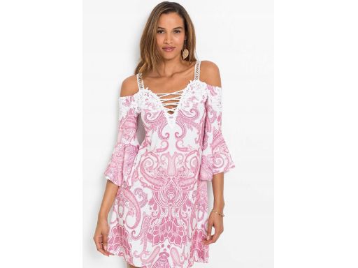 B.P.C sukienka odkryte ramiona koronka r.36/38