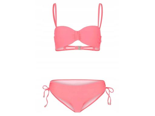 B.P.C bikini balkonetka usztywniane różowe neonowe r.48(95D)