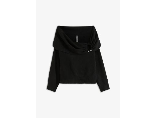 B.P.C sweter czarny z dekoltem carmen 40/42.