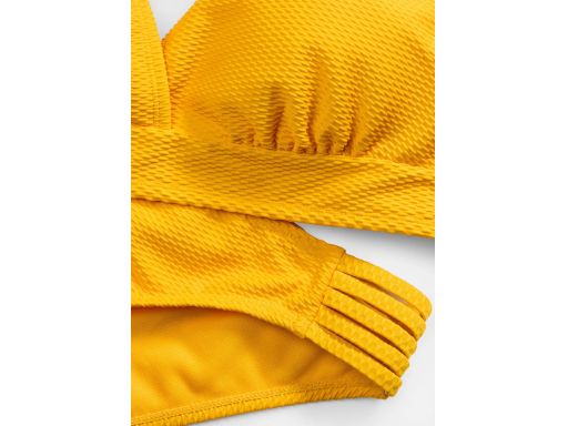 B.P.C bikini prążkowane musztardowe z figami ^40
