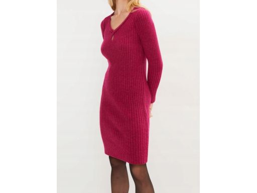 B.P.C sukienka dzianinowa różowa ołówkowa ^36/38