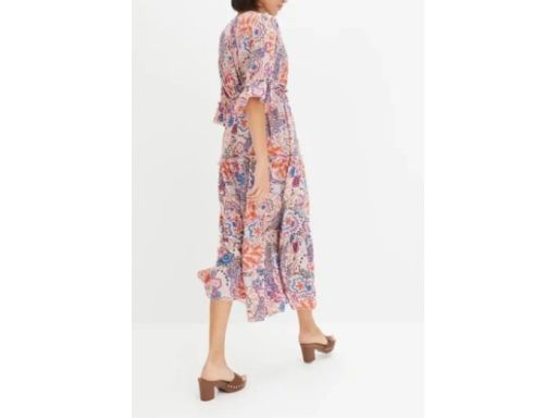 B.P.C sukienka midi kolorowa z nadrukiem ^38