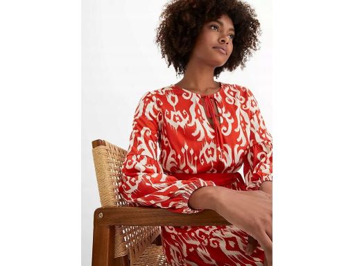 B.P.C sukienka midi we wzory długi rękaw ^36/38