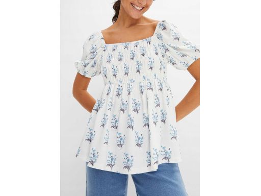 B.P.C bluzka z marszczeniami dekolt karo r.36/38