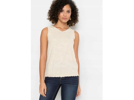 B.P.C top beżowy z marszczeniem r.36/38