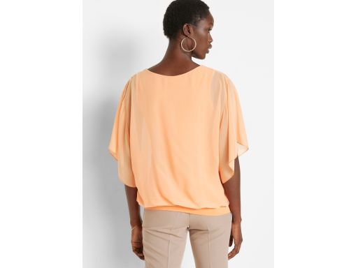 B.P.C bluzka szyfon z wbudowanym topem pomarańczowa r.46