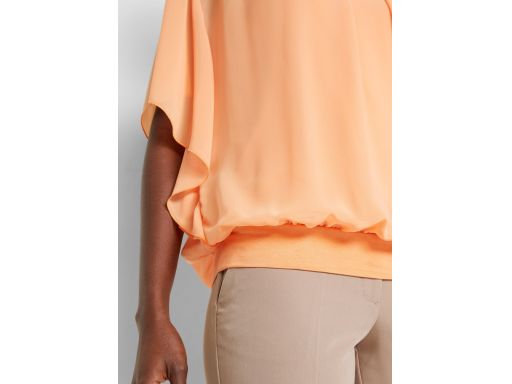 B.P.C bluzka szyfon z wbudowanym topem pomarańczowa r.46