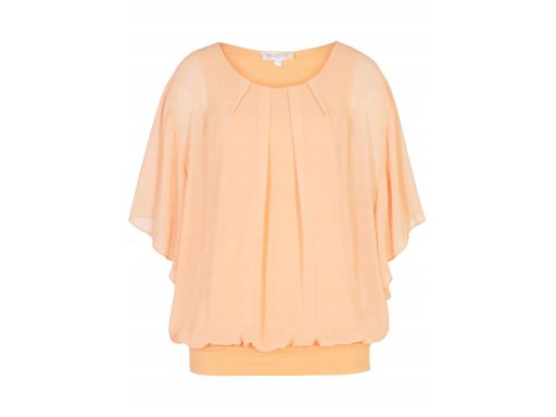 B.P.C bluzka szyfon z wbudowanym topem pomarańczowa r.46