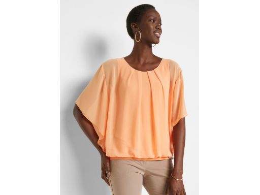 B.P.C bluzka szyfon z wbudowanym topem pomarańczowa r.46