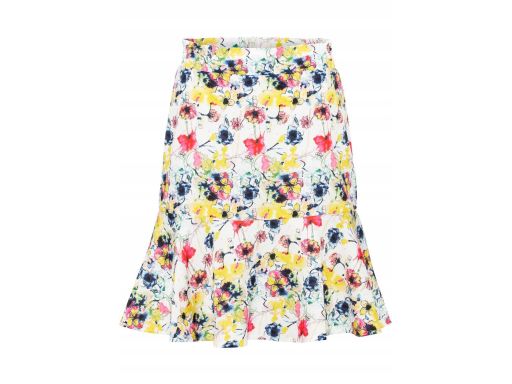 B.P.C spódnica w kwiaty z falbaną 40.