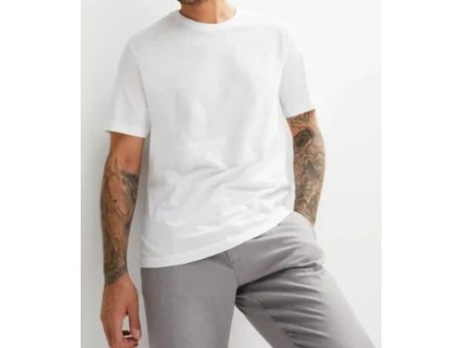 B.P.C 2-pak t-shirtów bawełnianych męskich białych ^68/70, 4XL