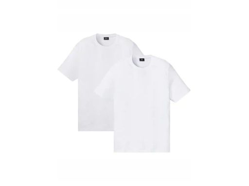 B.P.C 2-pak t-shirtów bawełnianych męskich białych ^68/70, 4XL
