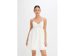 B.P.C sukienka plażowa krótka śmietankowa urocza ^36