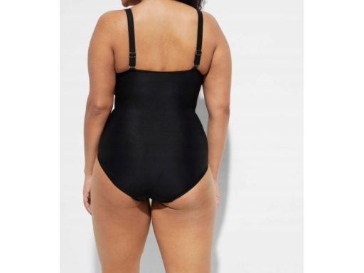 B.P.C kostium jednoczęściowy marszczony czarny 44.