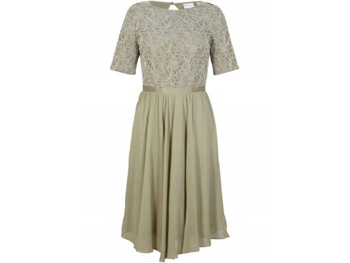 B.P.C sukienka z koronką zielona premium 40.