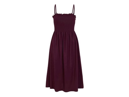 B.P.C sukienka midi fioletowa z marszczeniami r.52/54