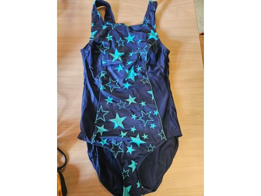 B.P.C granatowy kostium kąpielowy w gwiazdki 40
