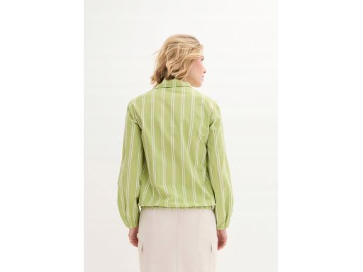 B.P.C bluzka kopertowa koszulowa zielona w pionowe paski ^46