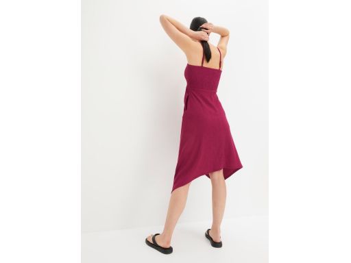 B.P.C sukienka midi z krepy asymetryczna 36/38.